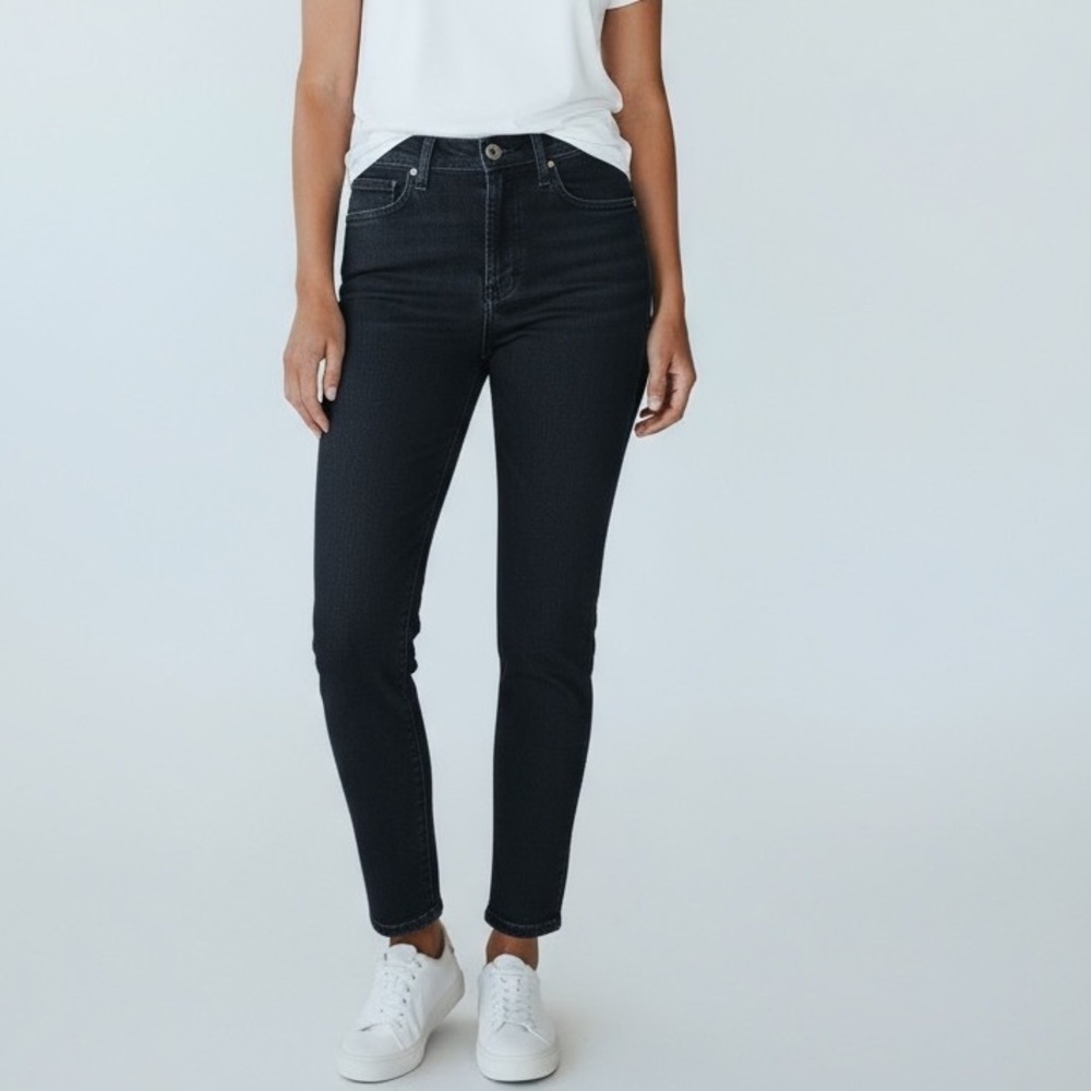 Universal‎ Standard High Rise Skinny Jeans Women Size 6 Blue Wash Cotton Blend